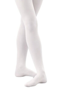 Basis maillot met voet in wit